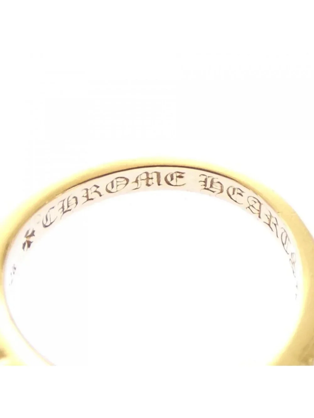 Chrome Hearts Baby Classic Floral Cross Dmnd Pave Ring